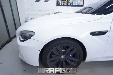 BMW 6시리즈 M6 그란쿠페 3M화이트골드스파클 전체 랩핑 시공,김포 일산 인천 검단 송도 청라 파주 전체 랩핑 전문점 WRAPGOD / 김포 양촌읍