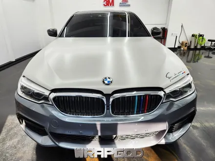 청라 BMW 530d 앞범퍼 사고수리 재시공 랩핑 / 김포 양촌읍