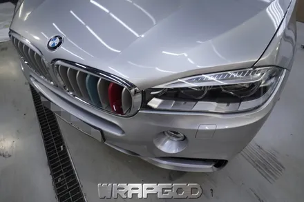 BMW X5 전체랩핑, 에이버리 유광 실버메탈릭 시공 / 김포 일산 인천 자동차랩핑 전문점 WRAPGOD / 김포 양촌읍