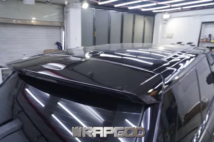레인지로버 스포츠 에이버리 새틴블랙 전체 랩핑 & 블랙팩 시공, 김포 카스킨 전문점 WRAPGOD / 김포 양촌읍