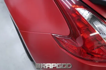 닛산 370z 에이버리 사틴 카마인레드 전체 랩핑 시공, 검단랩핑 김포랩핑 전문점 랩갓 WRAPGOD / 김포 양촌읍