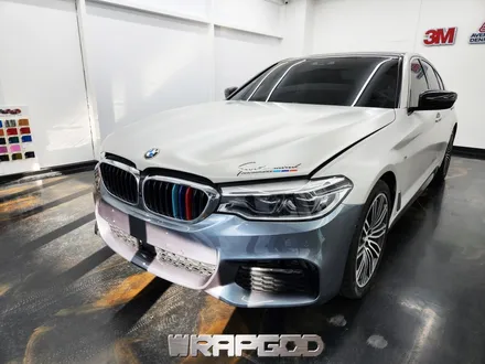 청라 BMW 530d 앞범퍼 사고수리 재시공 랩핑 / 김포 양촌읍