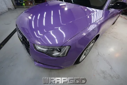 아우디 A5 에이버리 다이아몬드퍼플 전체 랩핑 시공, 김포 카스킨 전문점 WRAPGOD / 김포 양촌읍