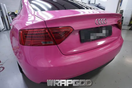 아우디 A5 전체랩핑 맥텍 다이아몬드 푸치아 스텔라 재시공 김포랩핑 WRAPGOD / 김포 양촌읍