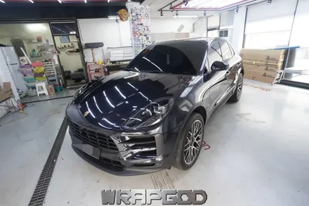 포르쉐 마칸 전체랩핑 3M 2080 미드나잇블루 자동차튜닝 풀랩핑 시공기 김포 일산 인천 전체 래핑 전문샵 WRAPGOD / 김포 양촌읍