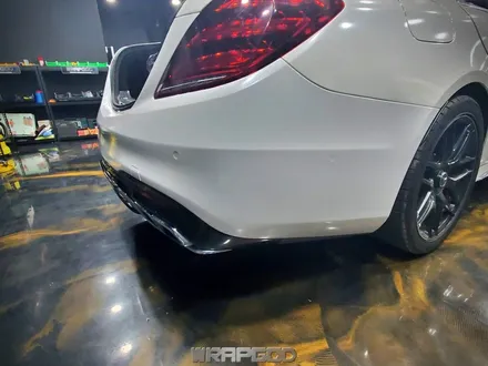 김포 벤츠 S63 AMG 사고 부분랩핑 재시공 에이버리 화이트 다이아몬드 / 김포 양촌읍