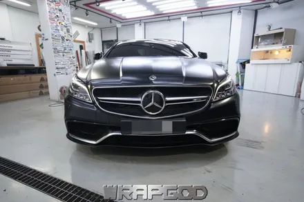 벤츠 CLS63 AMG 에이버리 새틴블랙 전체 랩핑 시공 김포 일산 인천 자동차랩핑 전문점 WRAPGOD / 김포 양촌읍
