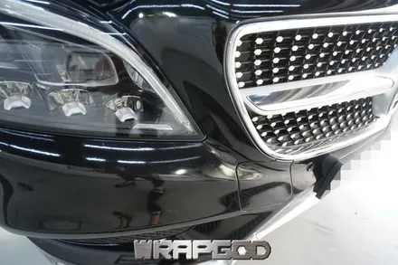 벤츠 CLS 400 3M유광 블랙 전체 랩핑 재시공, 김포 카스킨 전문점 WRAPGOD / 김포 양촌읍