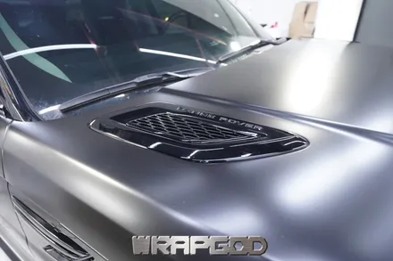 레인지로버 스포츠 에이버리 새틴블랙 전체 랩핑 & 블랙팩 시공, 김포 카스킨 전문점 WRAPGOD / 김포 양촌읍
