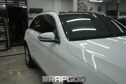 벤츠 GLC 220d , 에이버리 유광 화이트 전체 랩핑 시공 / 김포 검단 자동차 래핑 전문점 랩갓 WRAPGOD / 김포 양촌읍