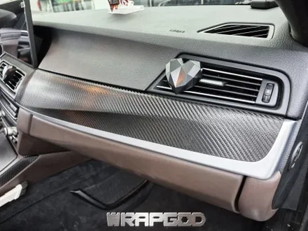 청라 BMW 5시리즈 무광 카본 실내랩핑 시공 / 김포 양촌읍