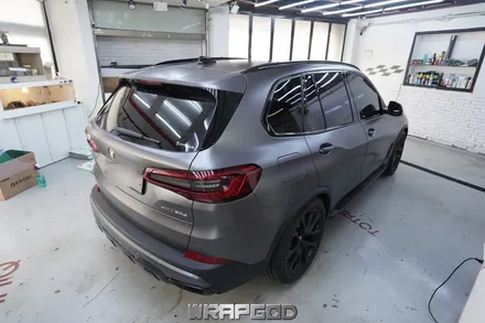 신형 BMW X5 에이버리 사틴그레이 전체랩핑,김포자동차랩핑 시공은 WRAPGOD / 김포 양촌읍