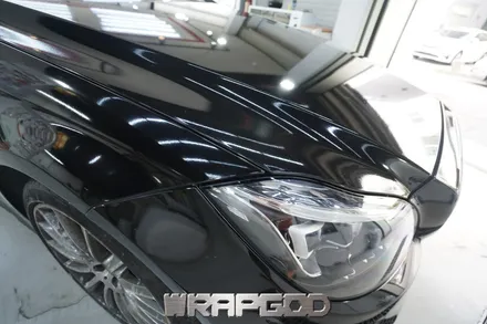 벤츠 CLS 400 3M유광 블랙 전체 랩핑 재시공, 김포 카스킨 전문점 WRAPGOD / 김포 양촌읍