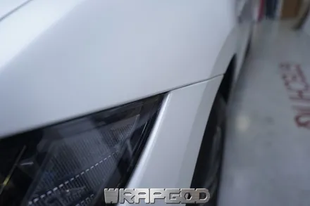 재규어 F페이스 에이버리 사틴 화이펄 전체 랩핑 시공, 검단랩핑 전문점 WRAPGOD / 김포 양촌읍