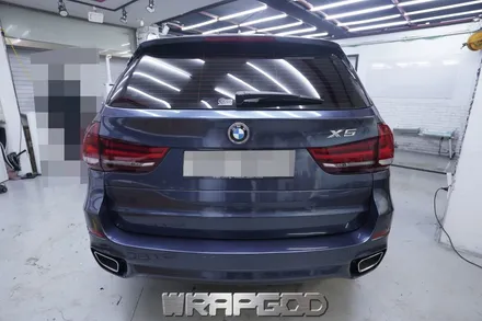 BMW X5 3M 유광 글레이셔 그레이 전체 랩핑 시공 , 김포 검단 랩핑 전문점 WRAPGOD / 김포 양촌읍