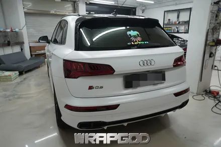 아우디 SQ5 , 에이버리 사틴 화이트 전체 랩핑 시공 / 김포 검단 자동차 래핑 전문점 랩갓 WRAPGOD / 김포 양촌읍
