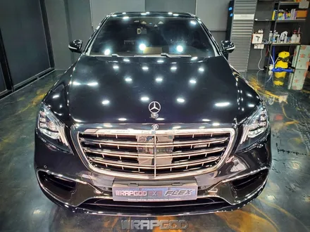 벤츠 S63 AMG 앞범퍼 휀다 헤드라이트 PPF 부분 시공기, 김포 자동차PPF 전문 랩갓 / 김포 양촌읍