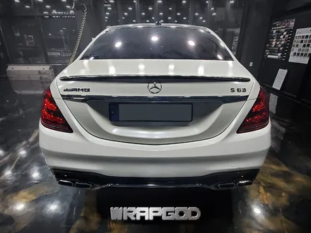 김포 벤츠 S63 AMG 사고 부분랩핑 재시공 에이버리 화이트 다이아몬드 / 김포 양촌읍