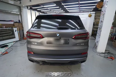 신형 BMW X5 에이버리 사틴그레이 전체랩핑,김포자동차랩핑 시공은 WRAPGOD / 김포 양촌읍