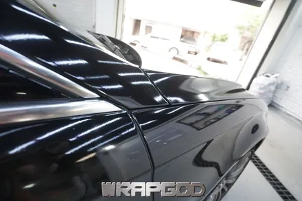 벤츠 CLS 400 3M유광 블랙 전체 랩핑 재시공, 김포 카스킨 전문점 WRAPGOD / 김포 양촌읍