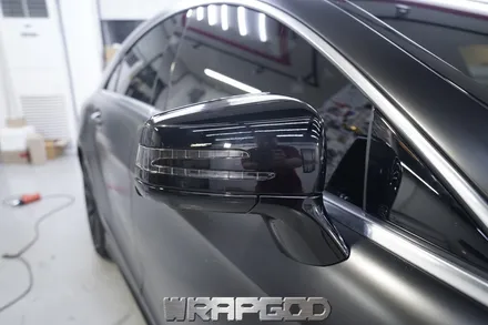 벤츠 CLS63 AMG 에이버리 새틴블랙 전체 랩핑 시공 김포 일산 인천 자동차랩핑 전문점 WRAPGOD / 김포 양촌읍