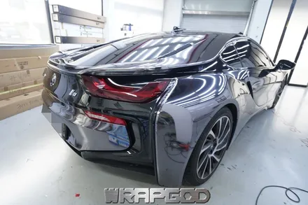 BMW i8 블랙크롬 전체랩핑 시공, 김포 일산 인천 송도 청라 파주 크롬랩핑 시공 전문점 WRAPGOD / 김포 양촌읍