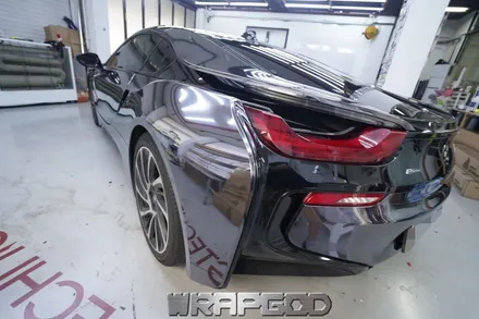 BMW i8 블랙크롬 전체랩핑 시공, 김포 일산 인천 송도 청라 파주 크롬랩핑 시공 전문점 WRAPGOD / 김포 양촌읍
