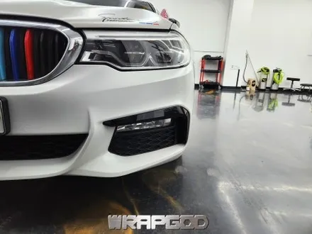 청라 BMW 530d 앞범퍼 사고수리 재시공 랩핑 / 김포 양촌읍