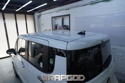 기아 레이 투톤 스타일 랩핑, 루프스킨 사이드미러 부분 랩핑 시공 김포 카스킨 전문점 WRAPGOD / 김포 양촌읍