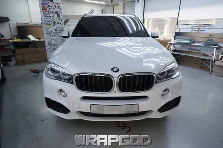 BMW X5 3M 유광 글레이셔 그레이 전체 랩핑 시공 , 김포 검단 랩핑 전문점 WRAPGOD / 김포 양촌읍
