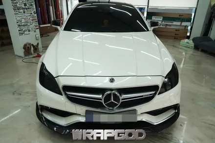 벤츠 CLS63 AMG , 에이버리 사틴 블랙 전체랩핑 시공 / 김포 검단 자동차 래핑 전문점 랩갓 WRAPGOD / 김포 양촌읍