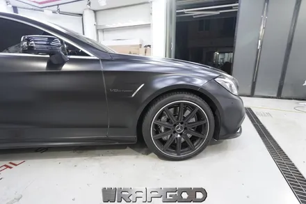 벤츠 CLS63 AMG 에이버리 새틴블랙 전체 랩핑 시공 김포 일산 인천 자동차랩핑 전문점 WRAPGOD / 김포 양촌읍