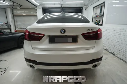 BMW X6 , 에이버리 사틴 화이트 펄 전체 랩핑 시공 / 김포 검단 자동차 래핑 전문점 랩갓 WRAPGOD / 김포 양촌읍