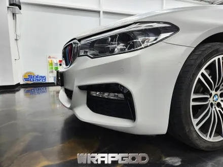 청라 BMW 530d 앞범퍼 사고수리 재시공 랩핑 / 김포 양촌읍