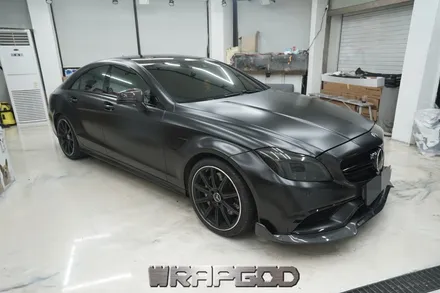 벤츠 CLS63 AMG , 에이버리 사틴 블랙 전체랩핑 시공 / 김포 검단 자동차 래핑 전문점 랩갓 WRAPGOD / 김포 양촌읍