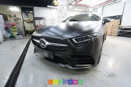 벤츠 CLS 사틴 펄 골드 더스트블랙 전체랩핑, 김포 자동차랩핑 시공 전문 WRAPGOD / 김포 양촌읍