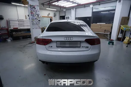 아우디 A5 전체랩핑 맥텍 다이아몬드 푸치아 스텔라 재시공 김포랩핑 WRAPGOD / 김포 양촌읍