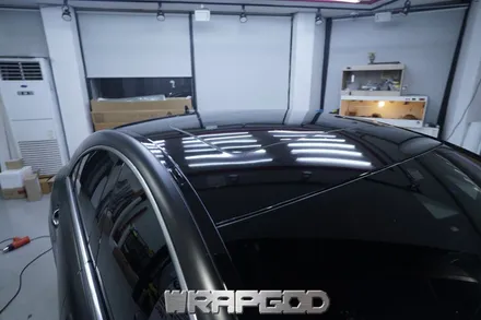 벤츠 CLS63 AMG 에이버리 새틴블랙 전체 랩핑 시공 김포 일산 인천 자동차랩핑 전문점 WRAPGOD / 김포 양촌읍