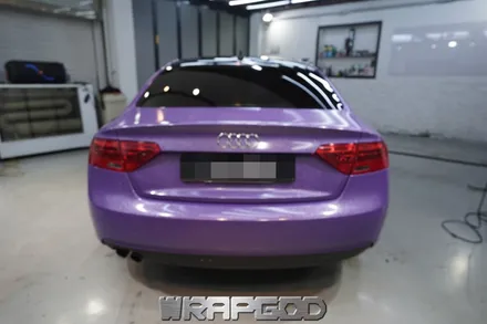 아우디 A5 에이버리 다이아몬드퍼플 전체 랩핑 시공, 김포 카스킨 전문점 WRAPGOD / 김포 양촌읍