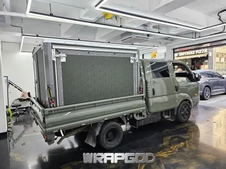 김포 봉고 캠핑카 랩핑 3M1080 쉐도우밀리터리그린 / 김포 양촌읍