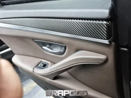 청라 BMW 5시리즈 무광 카본 실내랩핑 시공 / 김포 양촌읍