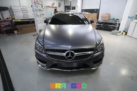 벤츠 CLS 사틴 펄 골드 더스트블랙 전체랩핑, 김포 자동차랩핑 시공 전문 WRAPGOD / 김포 양촌읍