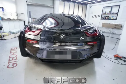BMW i8 블랙크롬 전체랩핑 시공, 김포 일산 인천 송도 청라 파주 크롬랩핑 시공 전문점 WRAPGOD / 김포 양촌읍