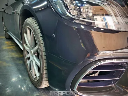벤츠 S63 AMG 앞범퍼 휀다 헤드라이트 PPF 부분 시공기, 김포 자동차PPF 전문 랩갓 / 김포 양촌읍