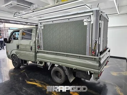 김포 봉고 캠핑카 랩핑 3M1080 쉐도우밀리터리그린 / 김포 양촌읍