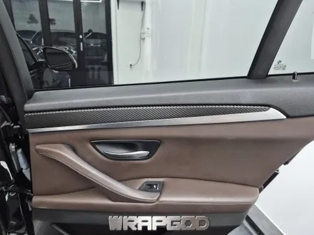 청라 BMW 5시리즈 무광 카본 실내랩핑 시공 / 김포 양촌읍