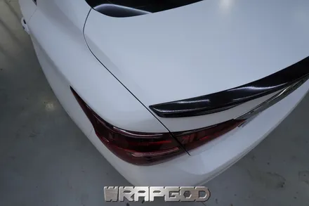 인피니티 Q50 에이버리 사틴 화이트 전체랩핑 시공, 김포 일산 인천 자동차래핑 전문점 랩갓 WRAPGOD / 김포 양촌읍