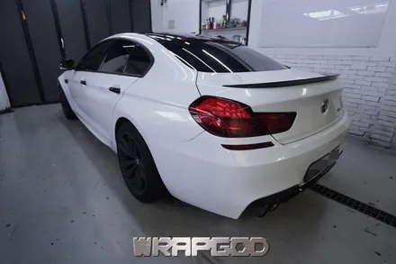 BMW 6시리즈 M6 그란쿠페 3M화이트골드스파클 전체 랩핑 시공,김포 일산 인천 검단 송도 청라 파주 전체 랩핑 전문점 WRAPGOD / 김포 양촌읍
