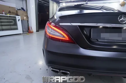 벤츠 CLS63 AMG 에이버리 새틴블랙 전체 랩핑 시공 김포 일산 인천 자동차랩핑 전문점 WRAPGOD / 김포 양촌읍