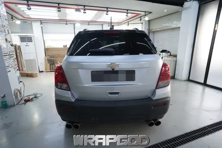 쉐보레 트랙스 에이버리 슈프림 사틴 실버메탈릭 전체 랩핑 시공, 김포 카스킨 전문점 WRAPGOD / 김포 양촌읍